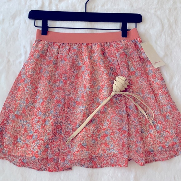🌺 2 for $23 🌺 NWT-Feminine Floral Mini Skirt-Peach, Coral, Ivory, & Light Blue - Picture 4 of 9